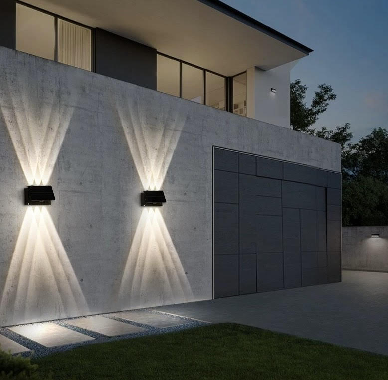 Solar Wall Light & Wall Washer (Set of 2 units)