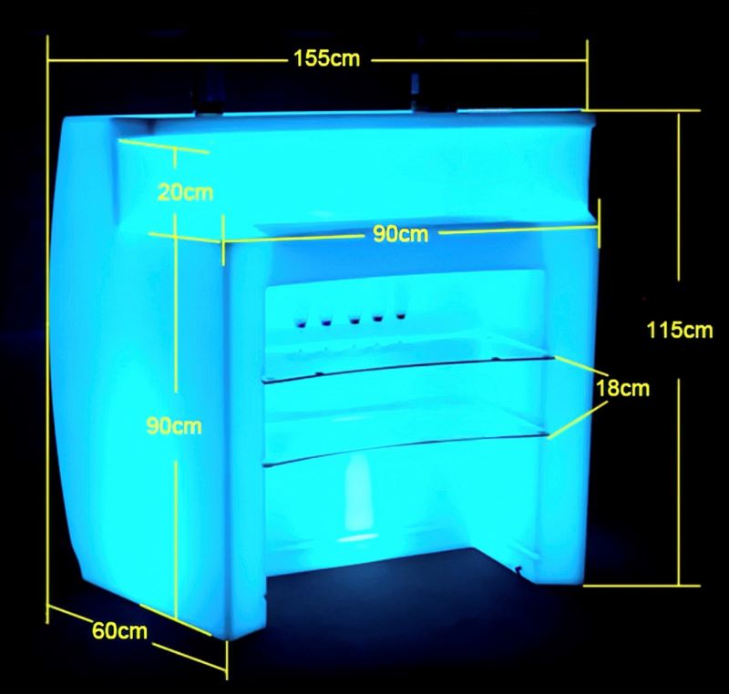 LED Bar Counter (Curved) L150cm