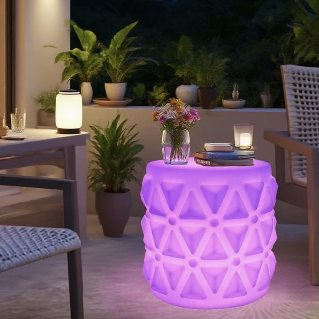 GlowAnanas Side Table & Stool
