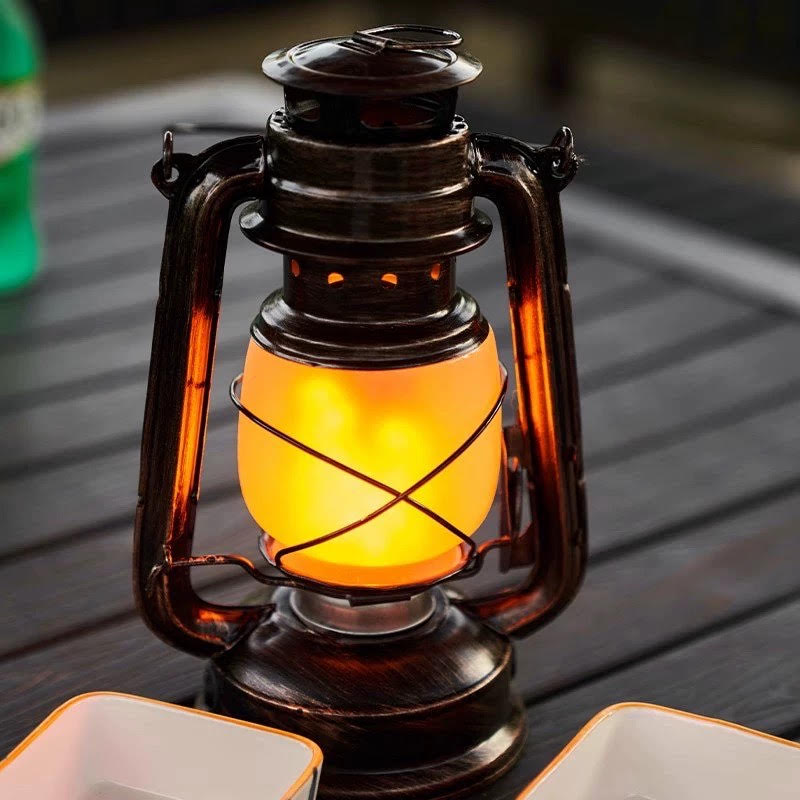 Vintage Glow LED Lantern