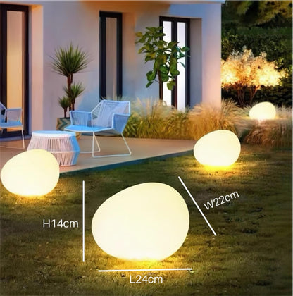 Solar LED Garden Stone