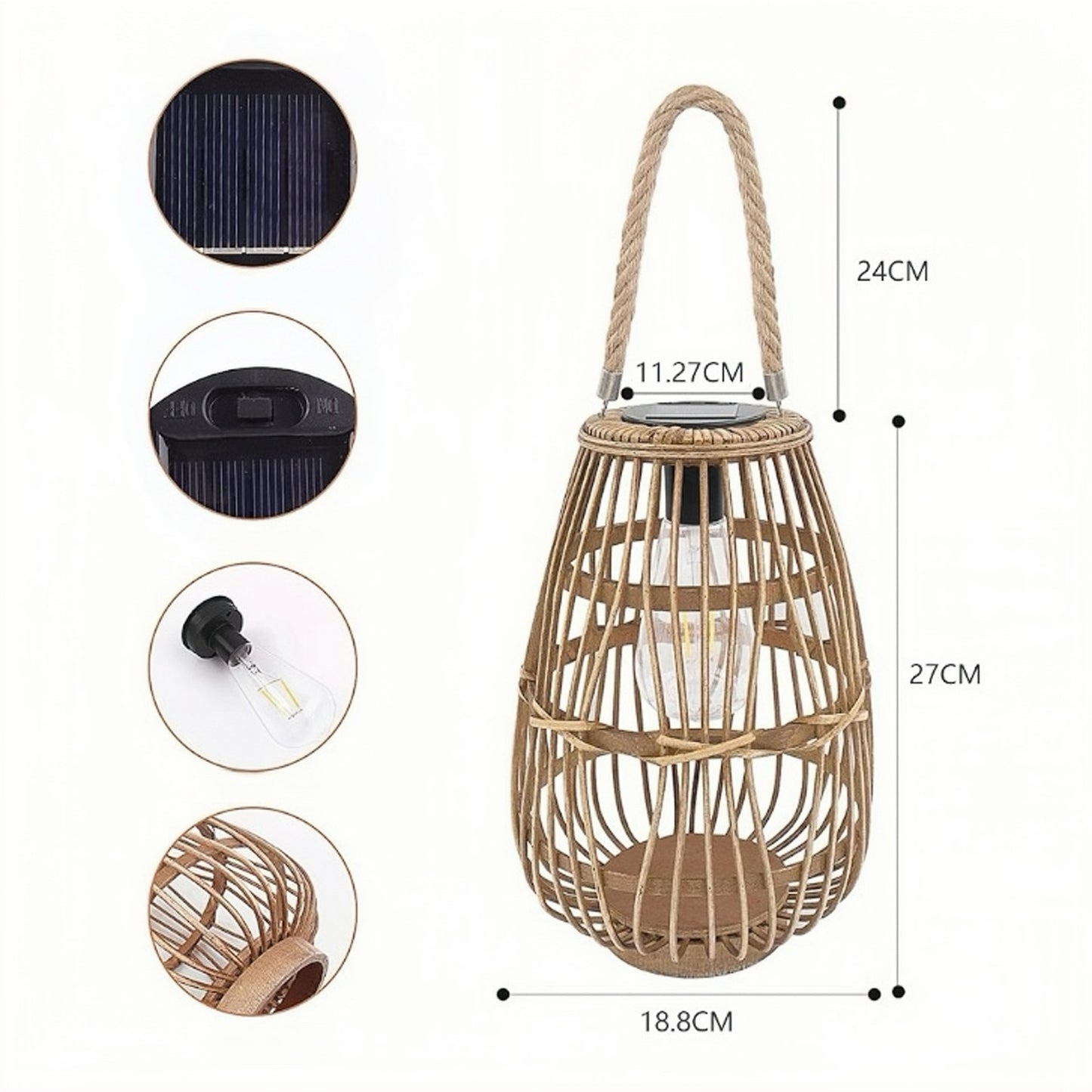 Solar Bamboo Lantern